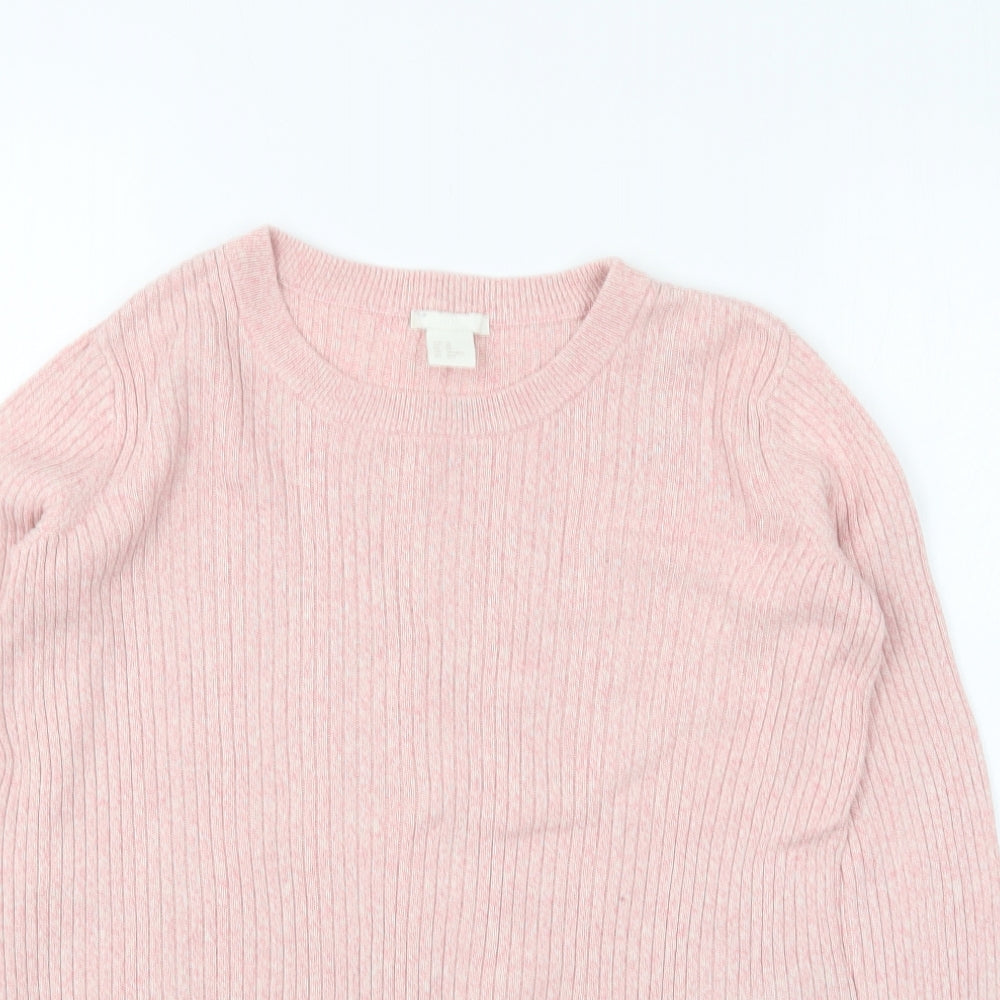 Womens UK Size XS H&M Pink Pullover Jumper