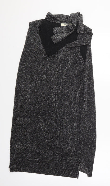 Womens UK Size L Oasis Silver Basic Blouse