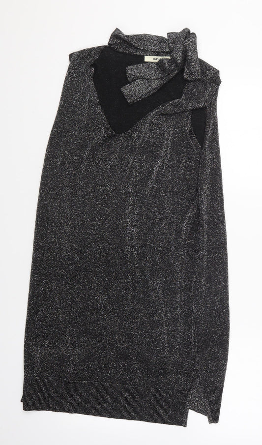 Womens UK Size L Oasis Silver Basic Blouse