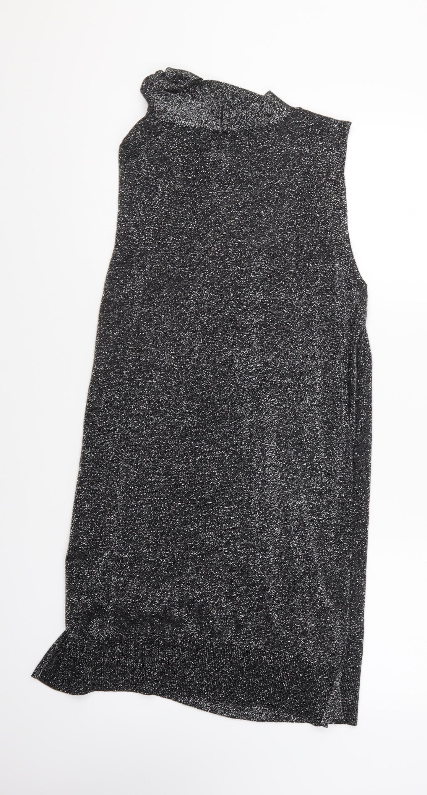 Womens UK Size L Oasis Silver Basic Blouse