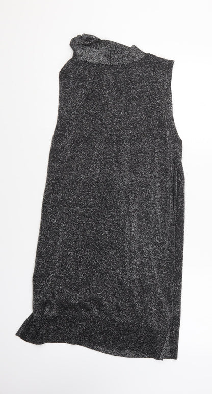 Womens UK Size L Oasis Silver Basic Blouse
