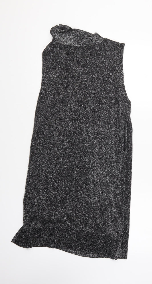 Womens UK Size L Oasis Silver Basic Blouse
