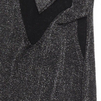 Womens UK Size L Oasis Silver Basic Blouse