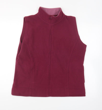 Womens UK Size L Isle Essentials Pink Gilet