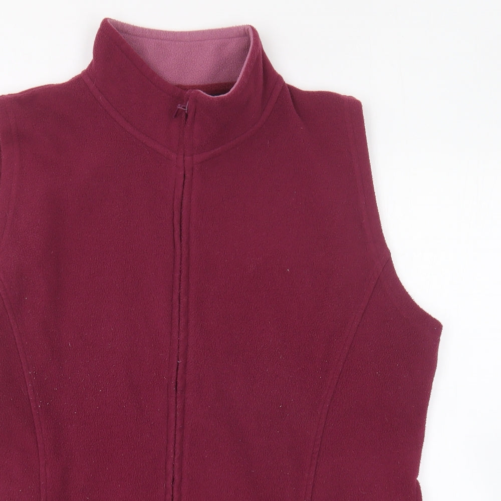 Womens UK Size L Isle Essentials Pink Gilet
