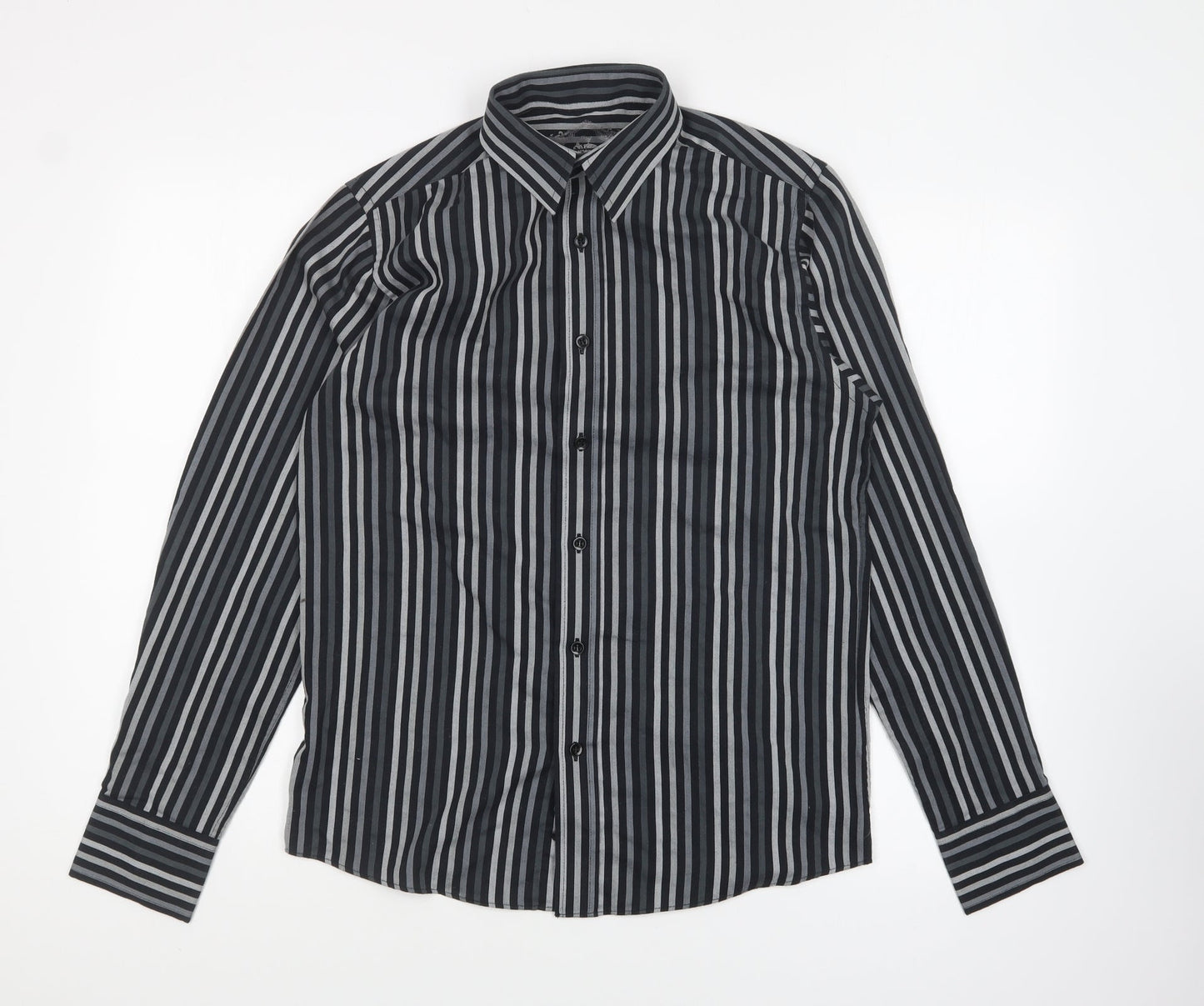 Mens UK Size S Cedar Wood State Grey  Button-Up Long Sleeve Casual Shirt