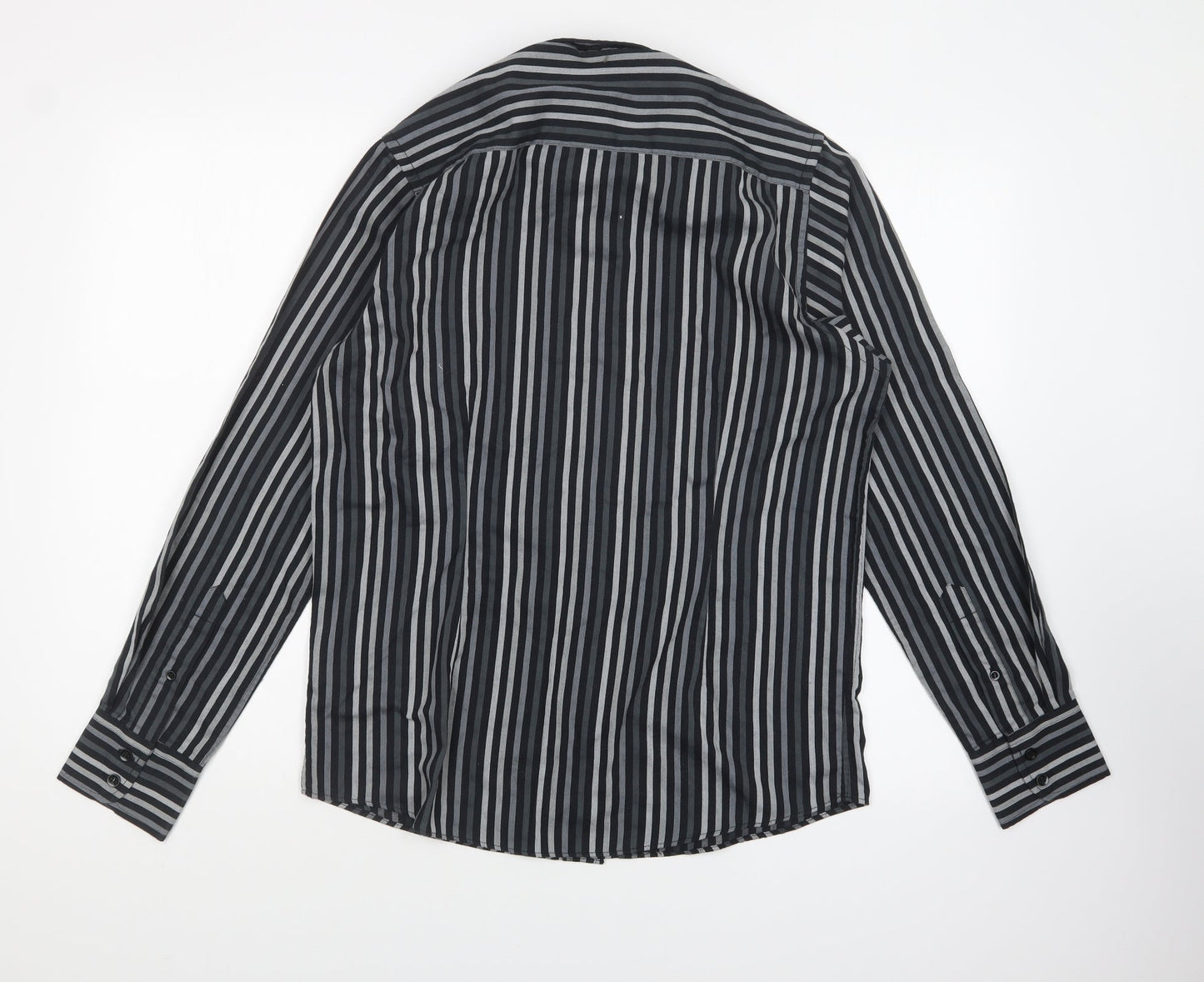 Mens UK Size S Cedar Wood State Grey  Button-Up Long Sleeve Casual Shirt
