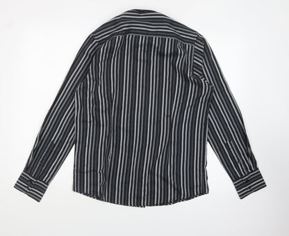 Mens UK Size S Cedar Wood State Grey  Button-Up Long Sleeve Casual Shirt