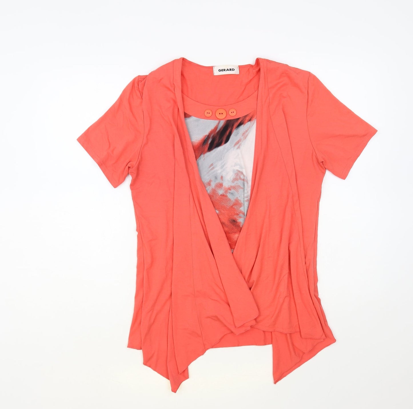 Womens UK Size 14 Gerard Orange Basic Blouse