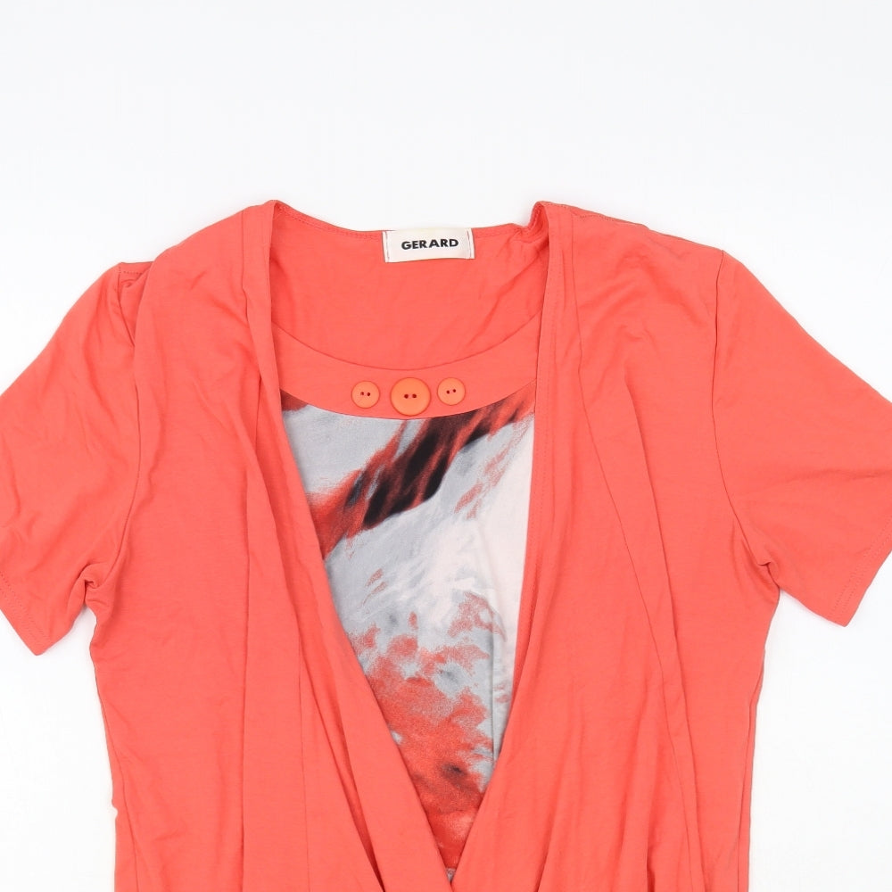 Womens UK Size 14 Gerard Orange Basic Blouse
