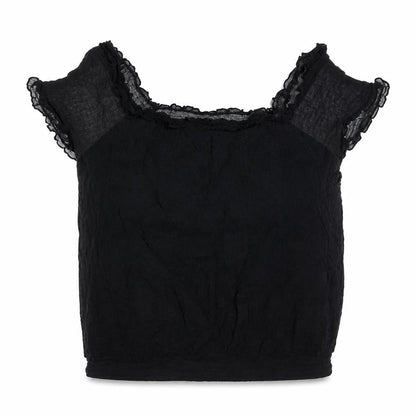 Womens UK Size 14 South Black Basic Blouse