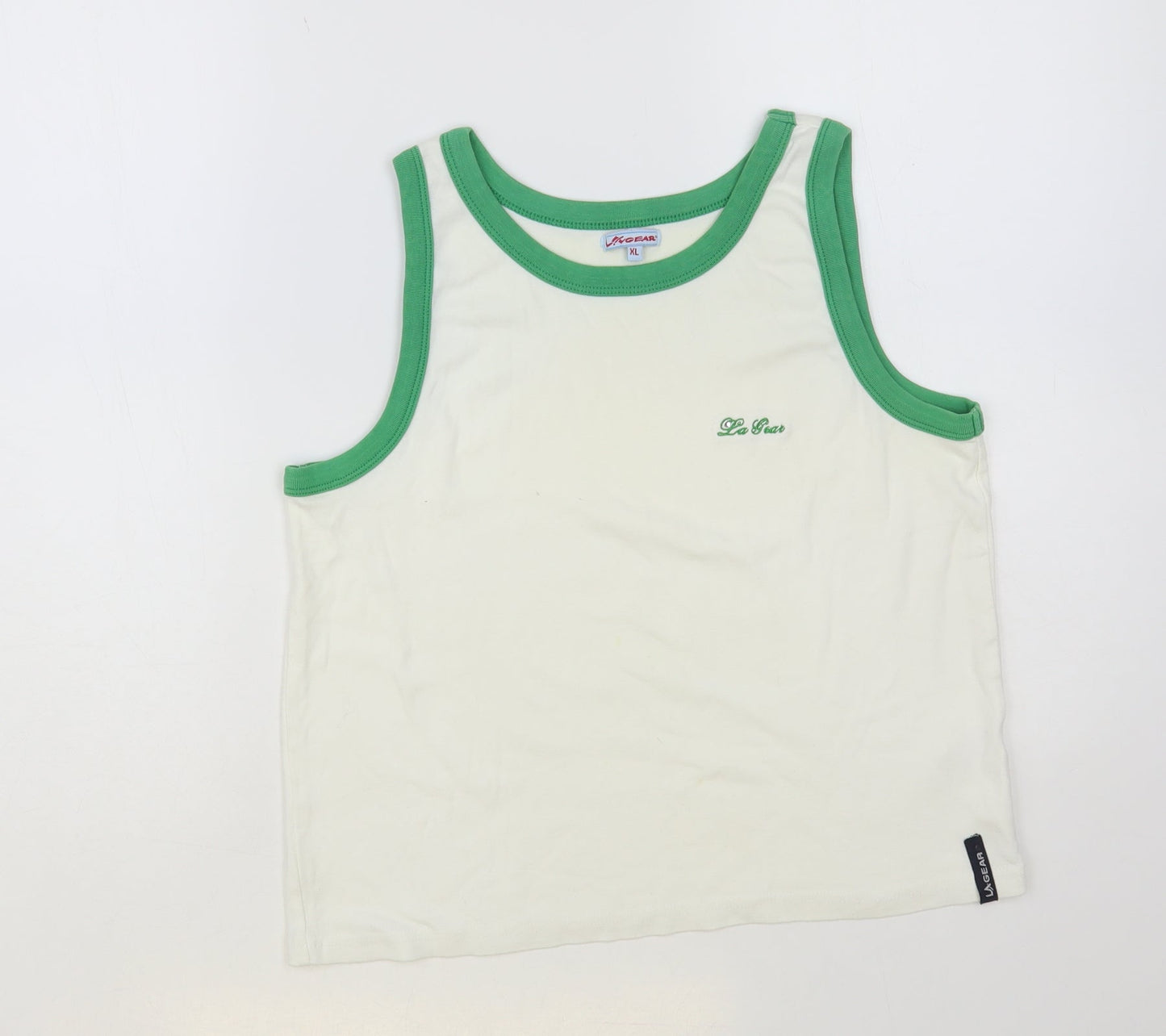 Womens UK Size XL LA Gear White Basic Tank
