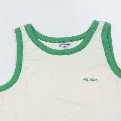 Womens UK Size XL LA Gear White Basic Tank