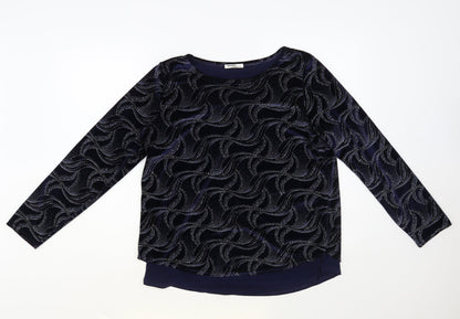 Womens UK Size 14 Gerard Blue Basic Blouse