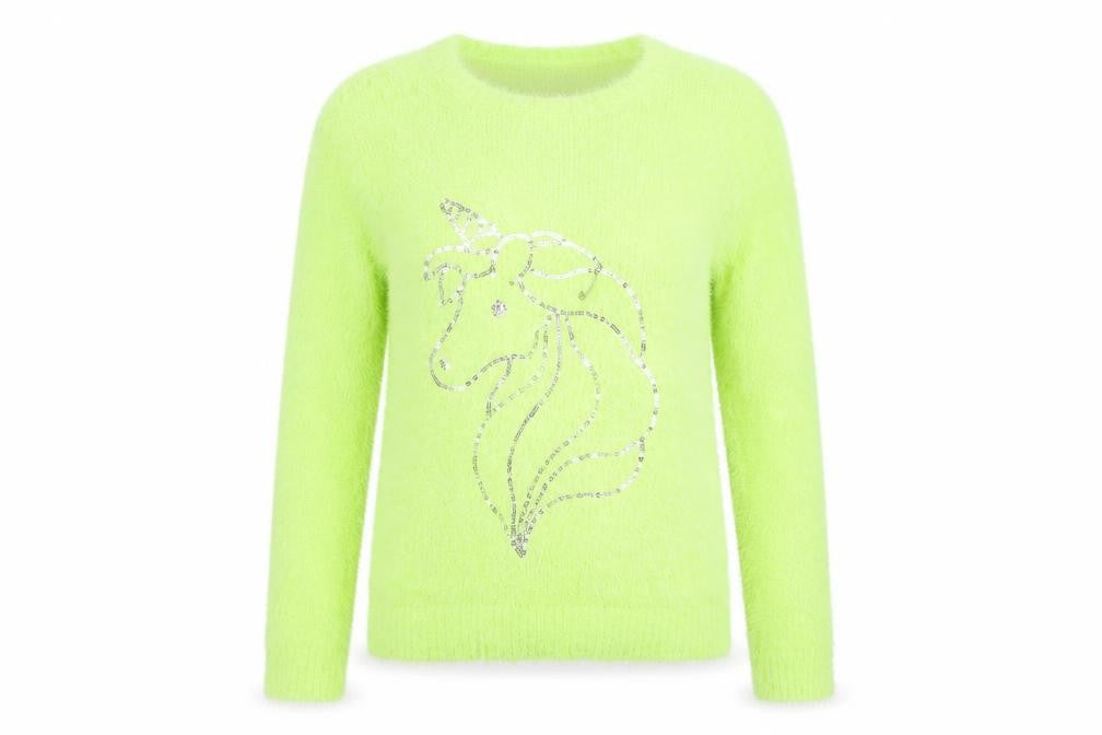 Womens UK Size 10 C&A Green Pullover Jumper