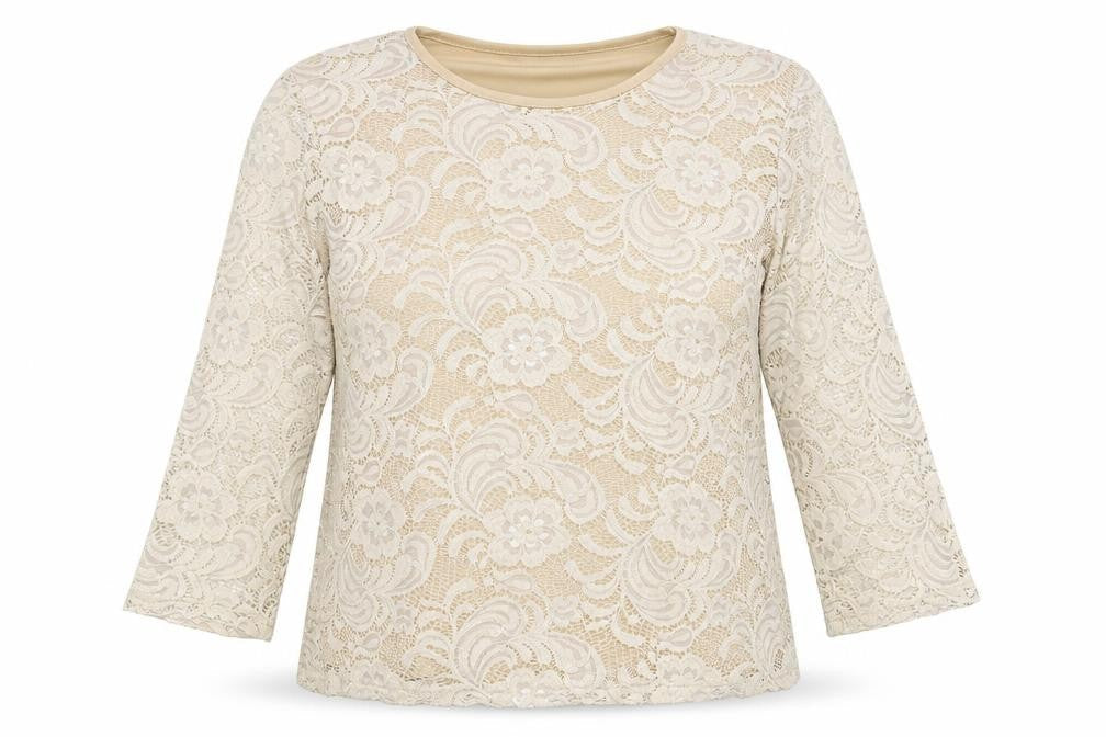 Womens UK Size L Paramour Beige Basic Blouse