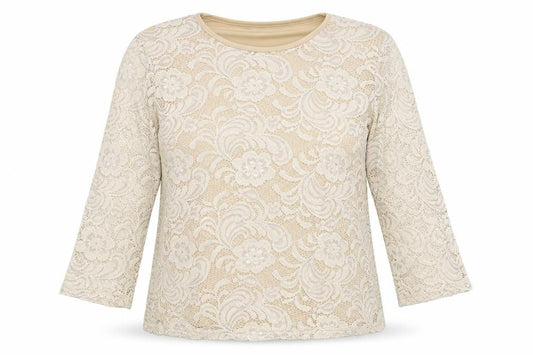 Womens UK Size L Paramour Beige Basic Blouse