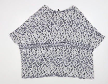 Womens UK Size S H&M Blue Cardigan Jumper