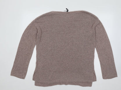 Womens UK Size S Divided by H&M Brown Pullover Jumper