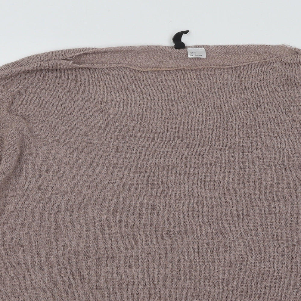 Womens UK Size S Divided by H&M Brown Pullover Jumper