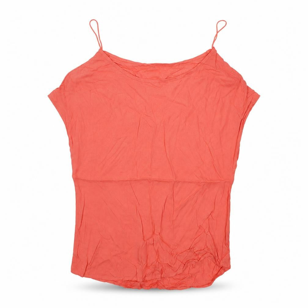 Womens UK Size 6 Primark Red Basic T-Shirt
