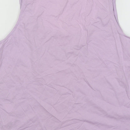 Womens UK Size M Stradivarius Purple Basic Tank