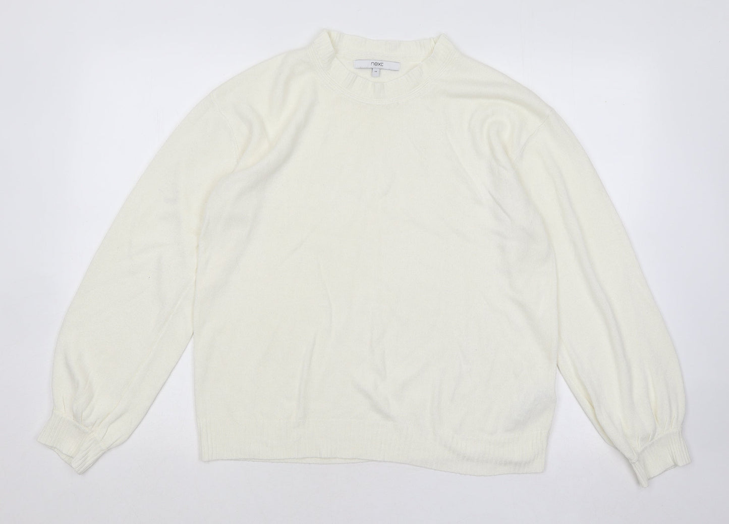Womens UK Size M NEXT Ivory Pullover Jumper