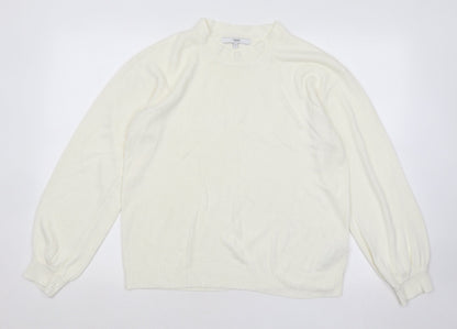 Womens UK Size M NEXT Ivory Pullover Jumper