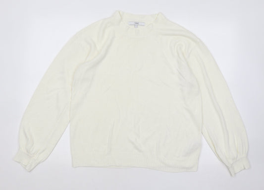 Womens UK Size M NEXT Ivory Pullover Jumper