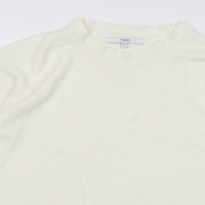 Womens UK Size M NEXT Ivory Pullover Jumper