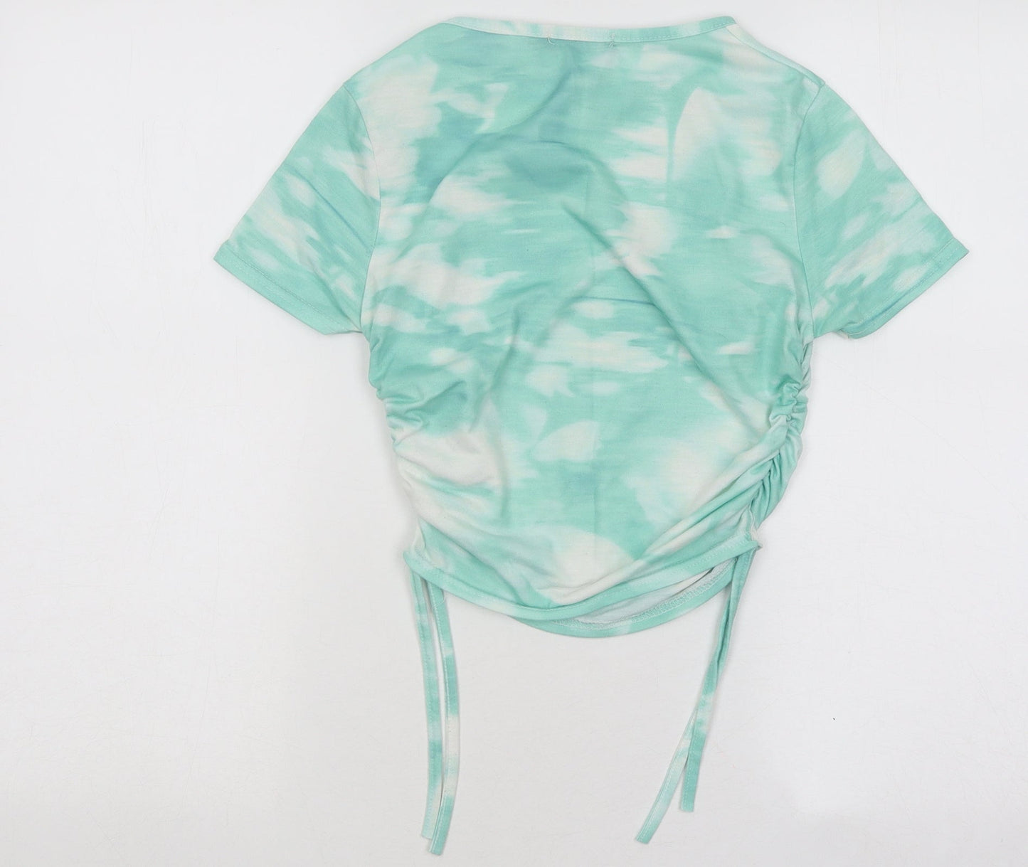 Womens UK Size 6 PRETTYLITTLETHING Green Basic T-Shirt