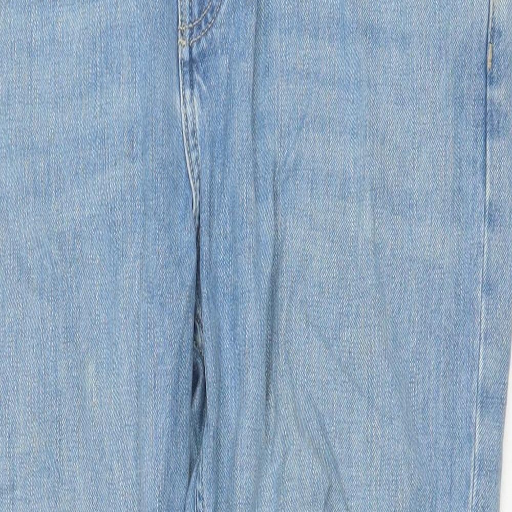 Mens UK Size 35 in Topshop Regular Fit Straight Blue Jeans