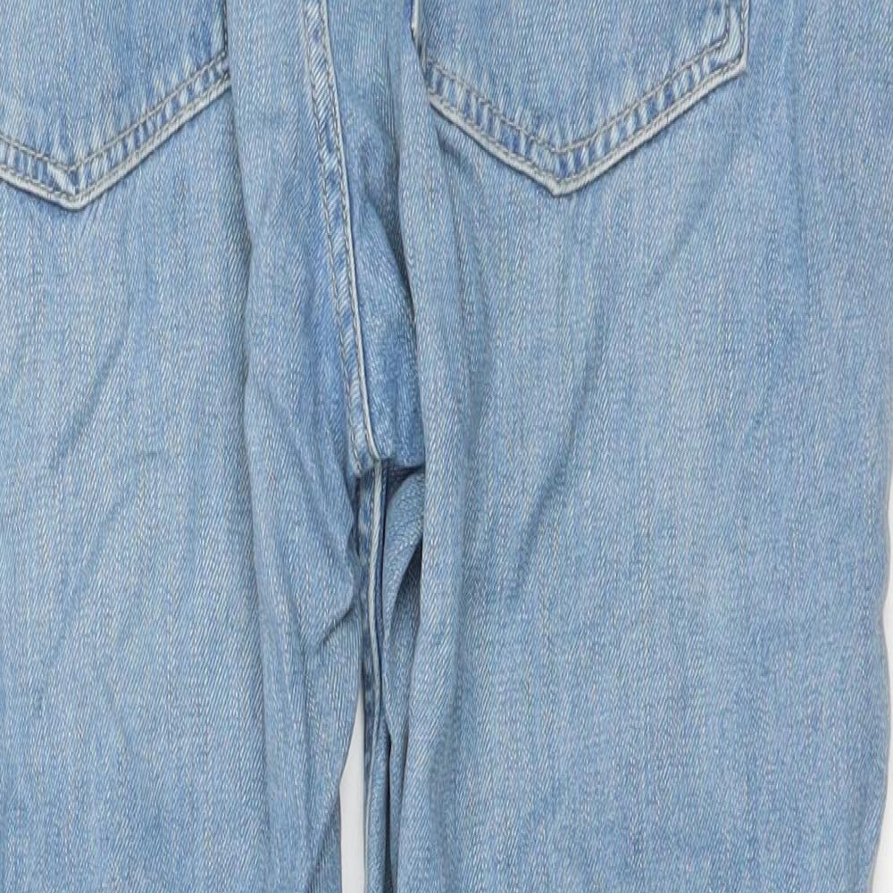 Mens UK Size 35 in Topshop Regular Fit Straight Blue Jeans