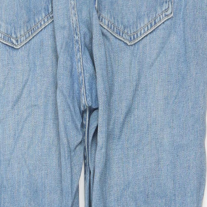 Mens UK Size 35 in Topshop Regular Fit Straight Blue Jeans