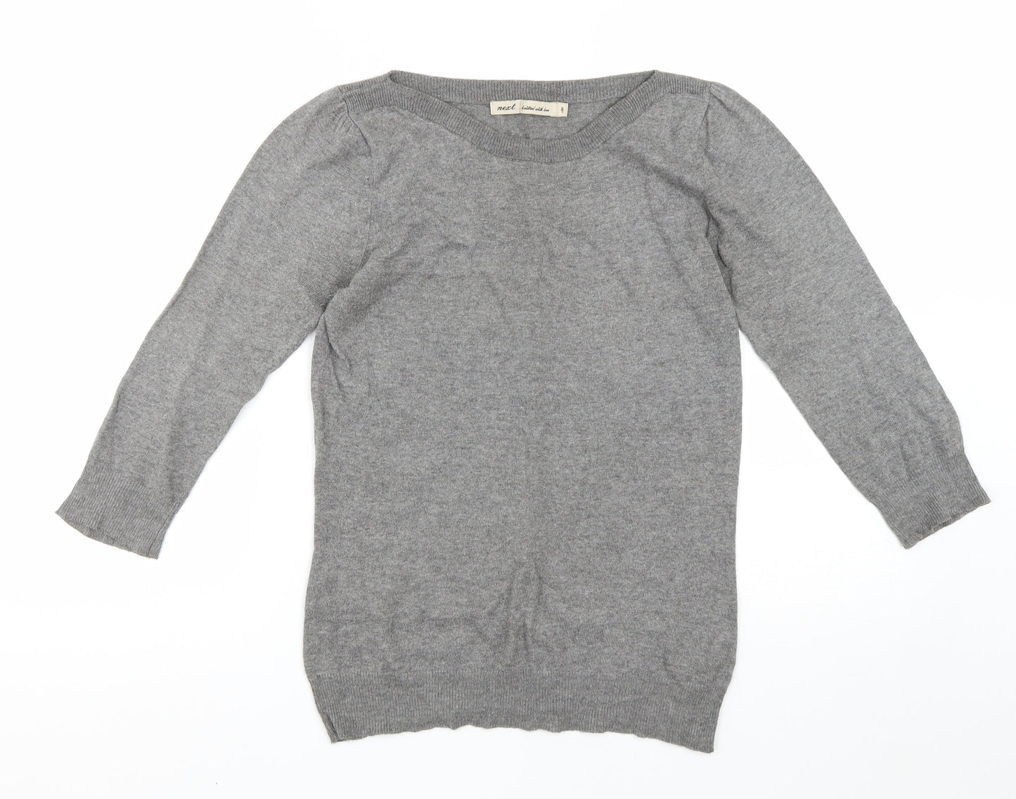Womens UK Size 8 NEXT Grey Pullover Jumper