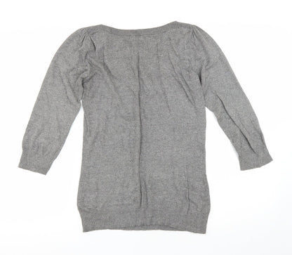 Womens UK Size 8 NEXT Grey Pullover Jumper