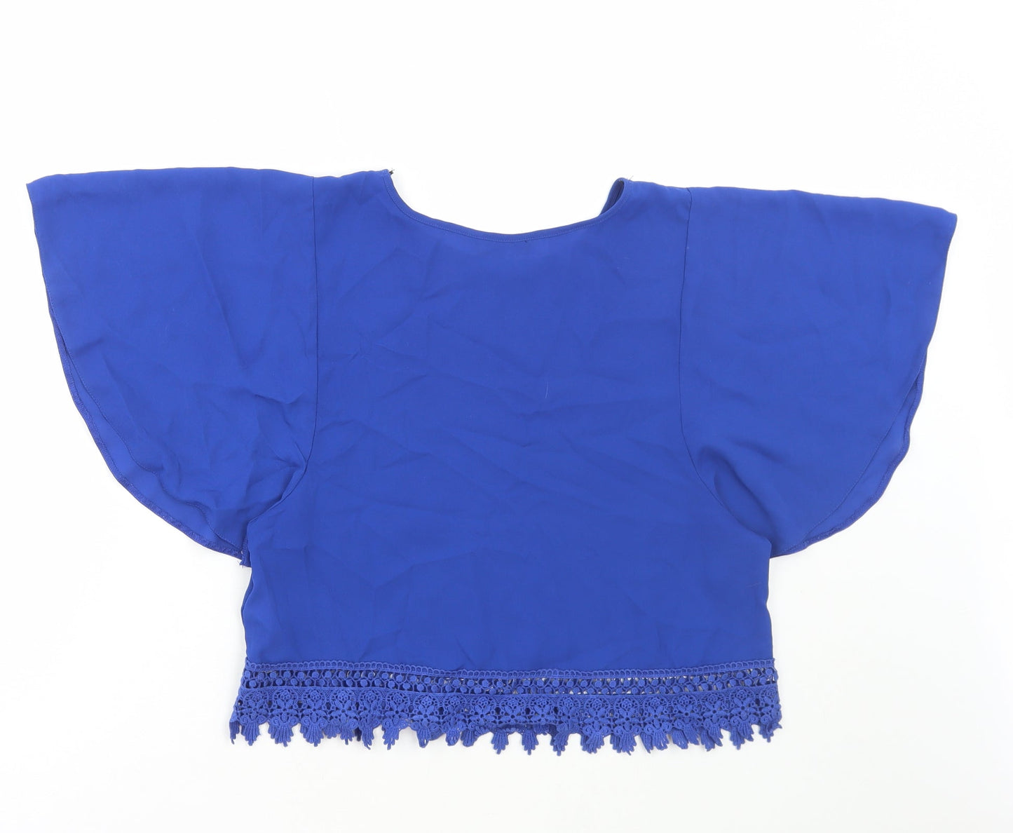 Womens UK Size 6 New Look Blue Basic Blouse
