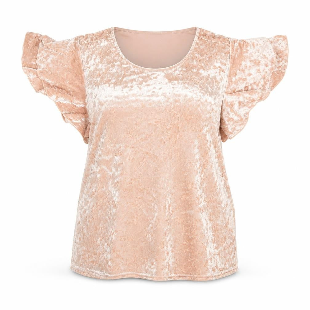 Womens UK Size 14 New Look Pink Basic Blouse