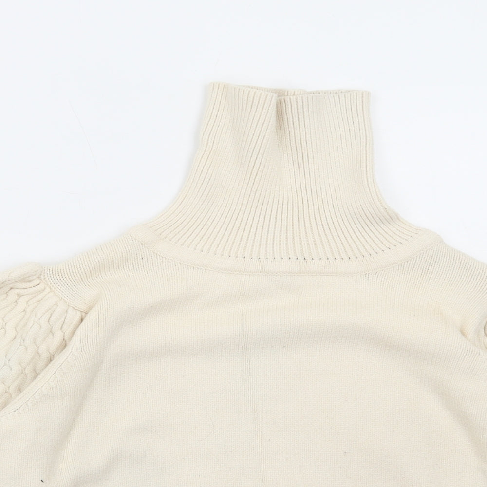 Womens UK Size L Nasty Gal Ivory Pullover Jumper