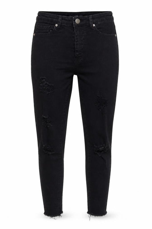Womens UK Size 10 Boohoo Regular Fit Skinny Black Jeans