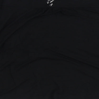 Womens UK Size L Oasis Black Basic Blouse