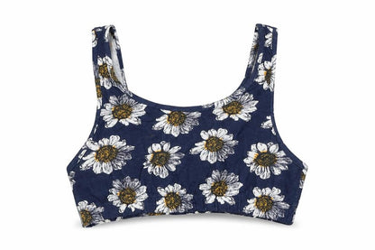 Womens UK Size S Brave Soul Blue Cropped Tank
