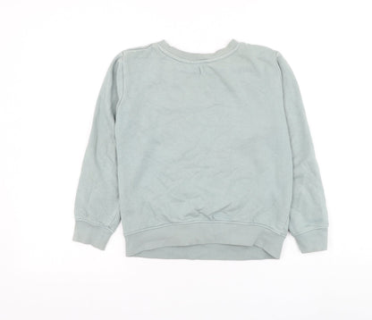 H&M Boys Grey Cotton Pullover Sweatshirt Size 9-10 Years Pullover - Dinosaurs Forever