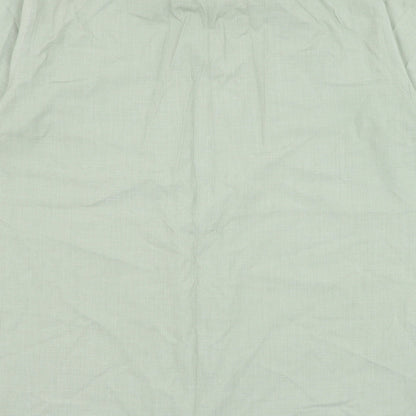 Mens UK Size 16.5 Keynote Green  Button-Up Short Sleeve Casual Shirt