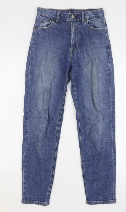 Gap Mens Blue Cotton Straight Jeans Size 24 in L27 in Regular Button