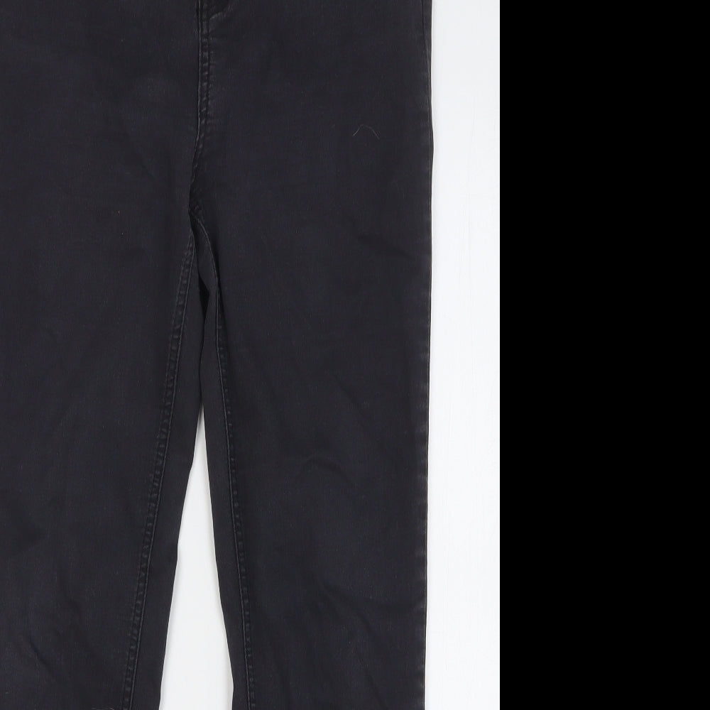 True Denim Womens Black Cotton Skinny Jeans Size 14 L28 in Regular Button
