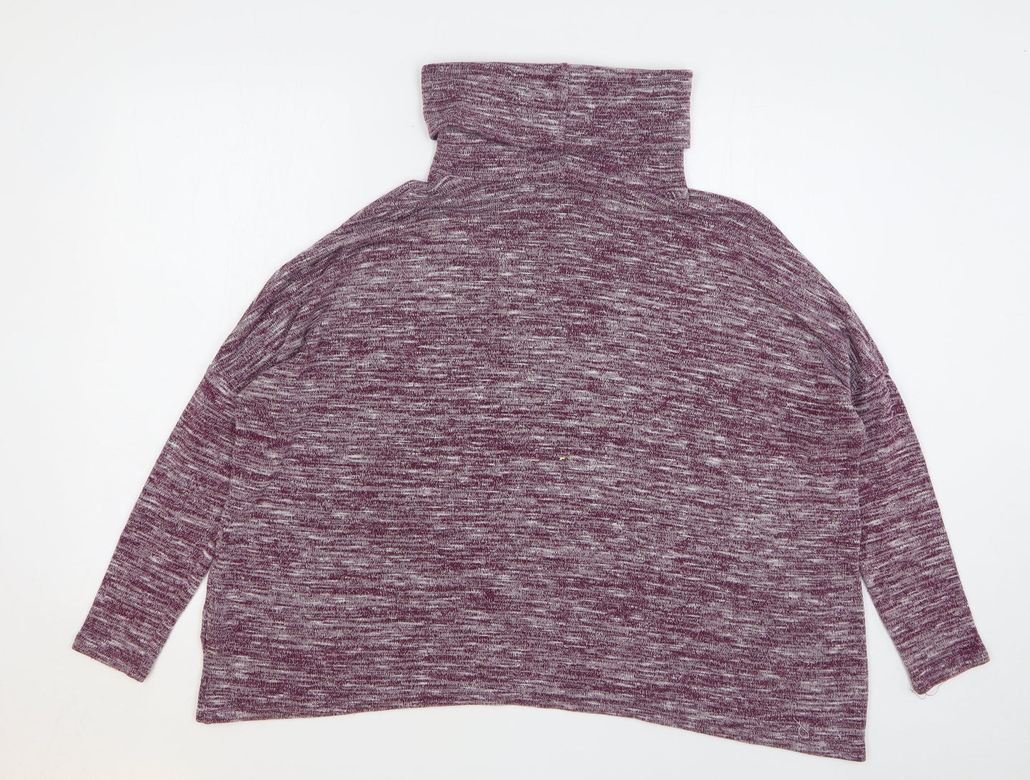 Primark Womens Purple Roll Neck Polyester Pullover Jumper Size 10