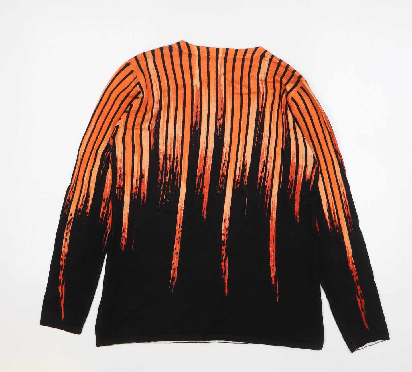 Womens UK Size S Mitzy Orange Pullover Jumper