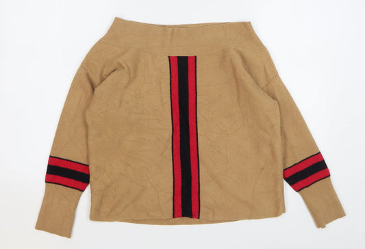 Womens UK Size 10 River Island Beige Pullover Jumper