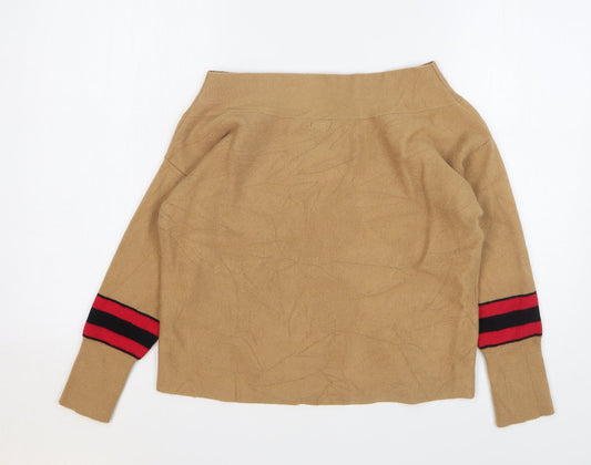 Womens UK Size 10 River Island Beige Pullover Jumper